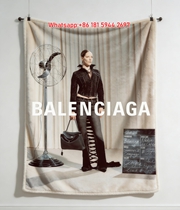Balenciaga 2025 Summer Campaign Flannel Sofa Throw Blanket BA203